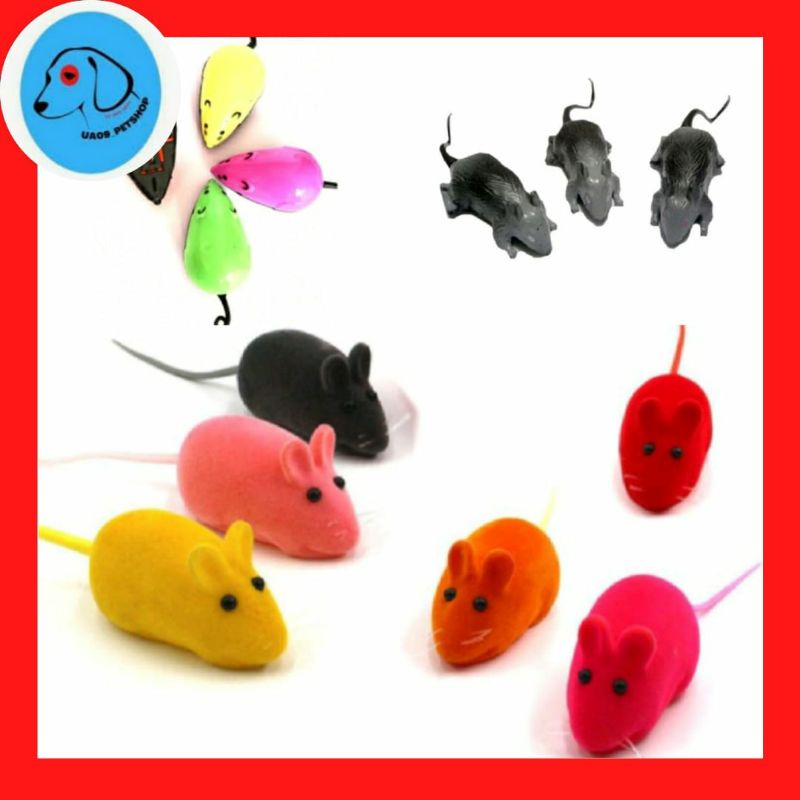 Tikus Mainan kucing & Tikus Mainan Anjing Bergerak & Bersuara