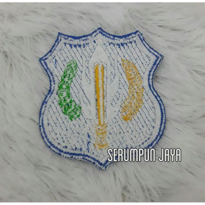 EMBLEM SECURITY LOGO BIRU - EMBLEM SECURITY BORDIR