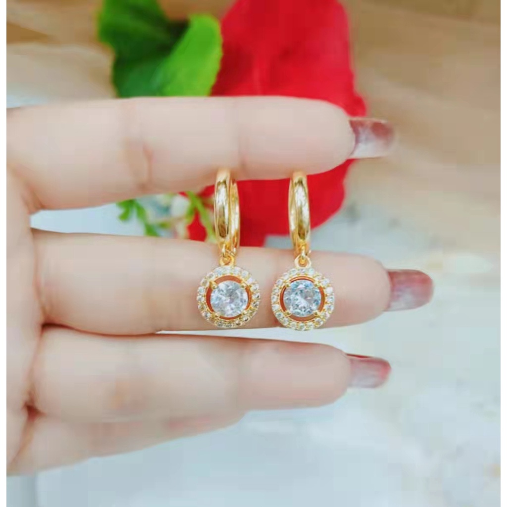 Anting Xuping 1213 Permata Lapis Emas Perhiasan 1213-1216
