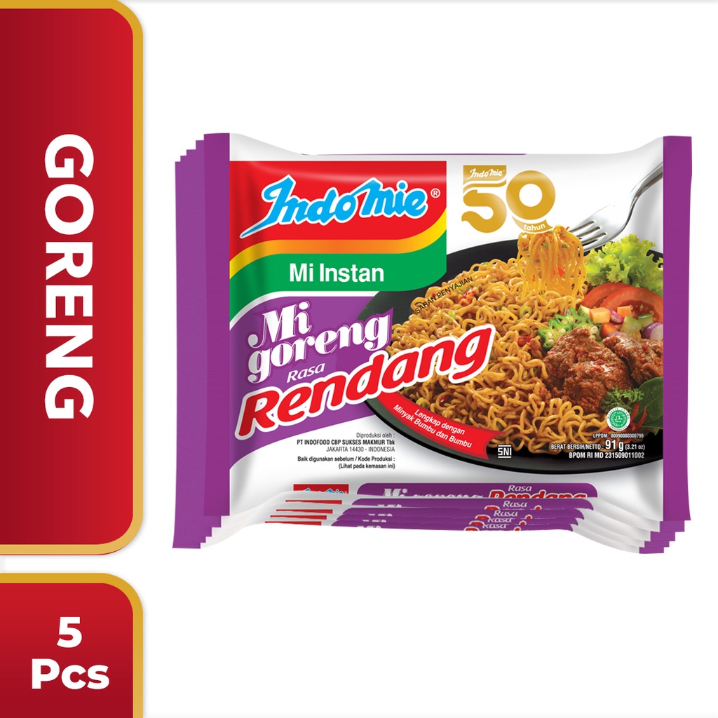 

5 Pcs - Indomie Goreng Rendang