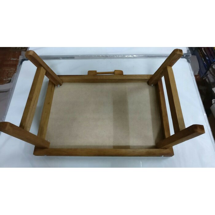 Meja Lipat Belajar Anak Kayu Plitur 33x48 cm