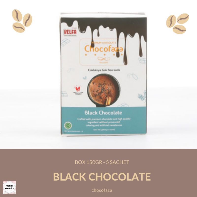 

BLACK Chocolate Chocofaza Minuman Coklat Premium Kekinian Sehat Halal Tanpa Pemanis Buatan 150GR