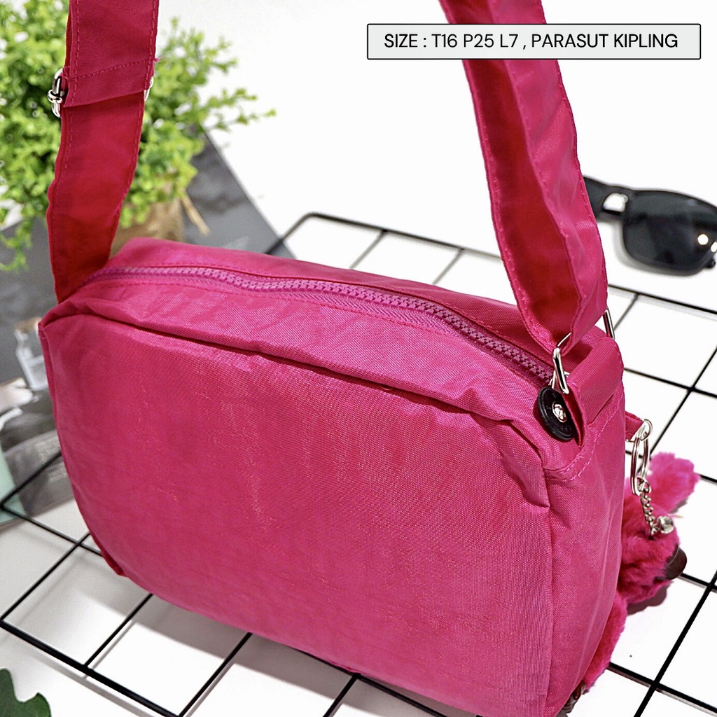 (NEVSET SEMARANG) TAS REMAJA WANITA / FASHION WANITA MURAH / SLING BAG Banyak Kantong Waterproof POLOS COD