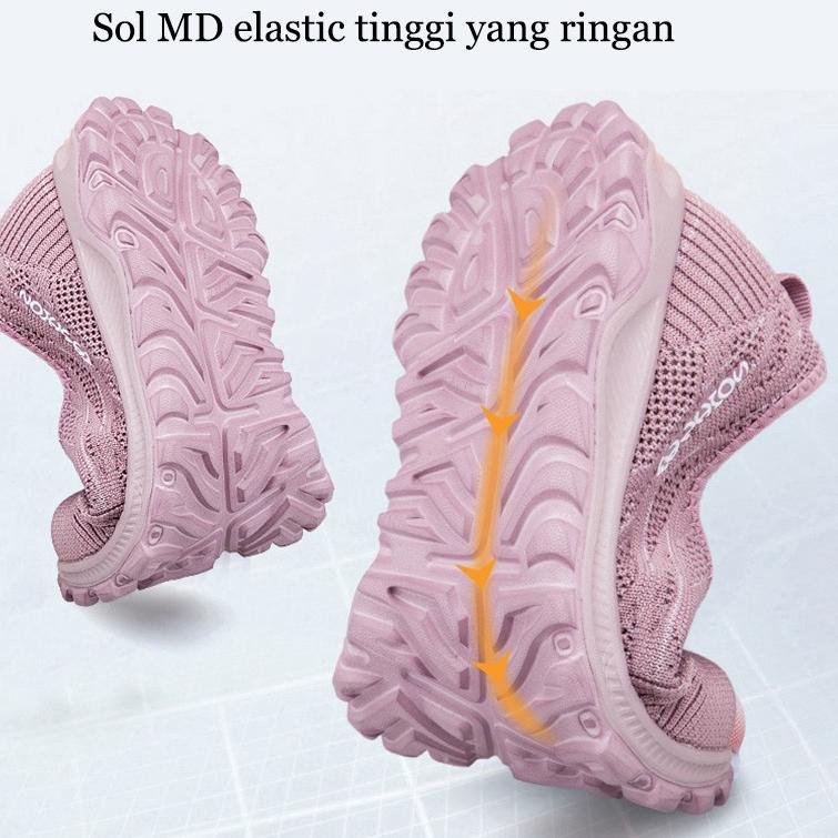 FOKU Sepatu Sneakers Santai Wanita Lembut Sepatu Olahraga {AZN.10Jn22ᶜ}