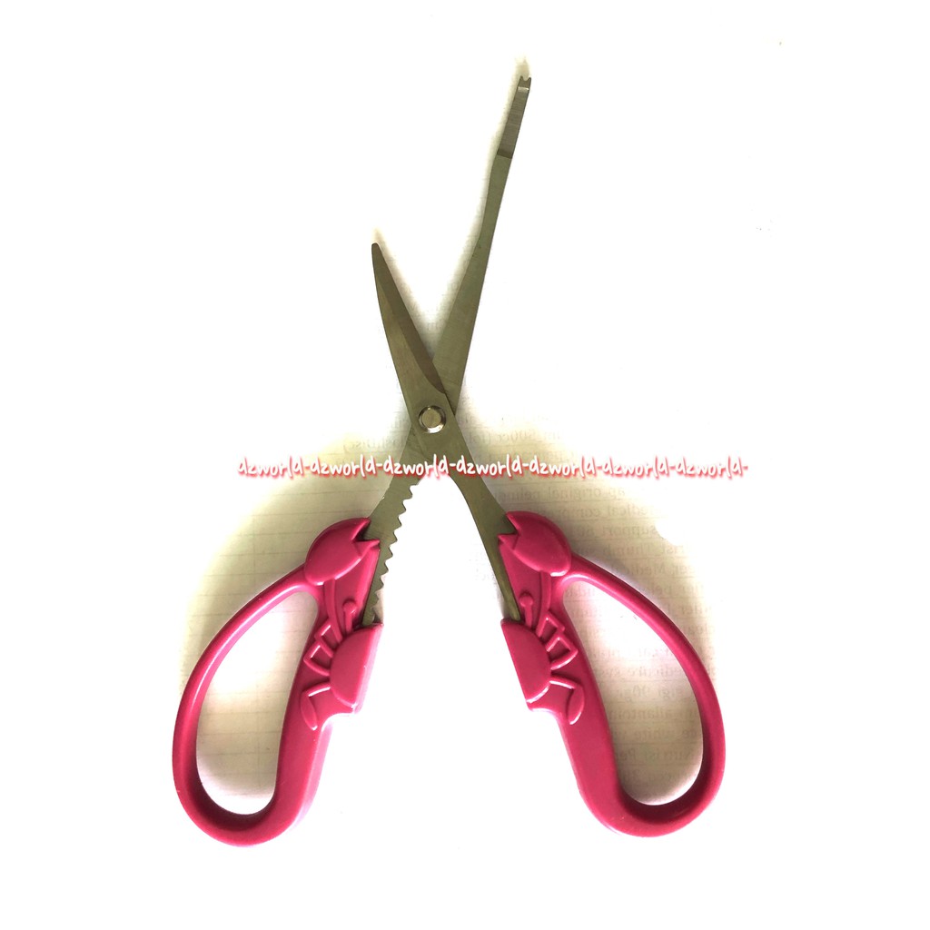 Krischef Crab Scissors Gunting Kepiting Pink Digunakan Untuk Menggunting Cangkang Dan Kaki Kepiting