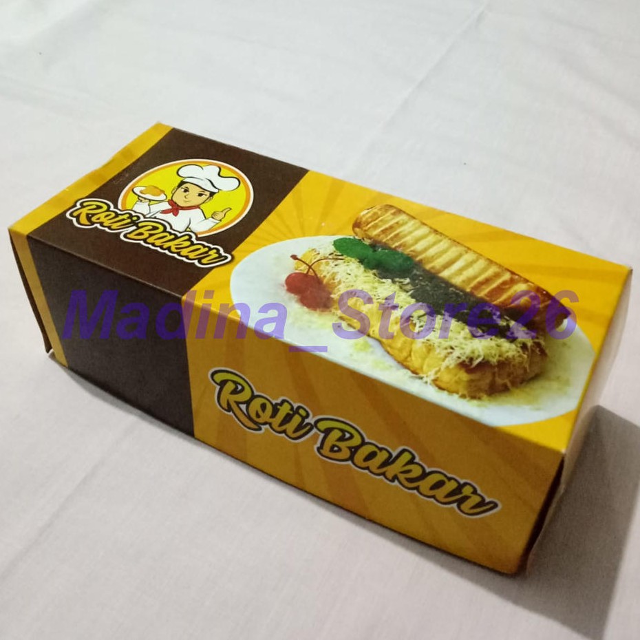 

MURAH !!! Kemasan Dus Kekinian Roti Bakar - Kardus Roti bakar Uk. 19,5 x 8,5 x 7 Isi 100 pcs