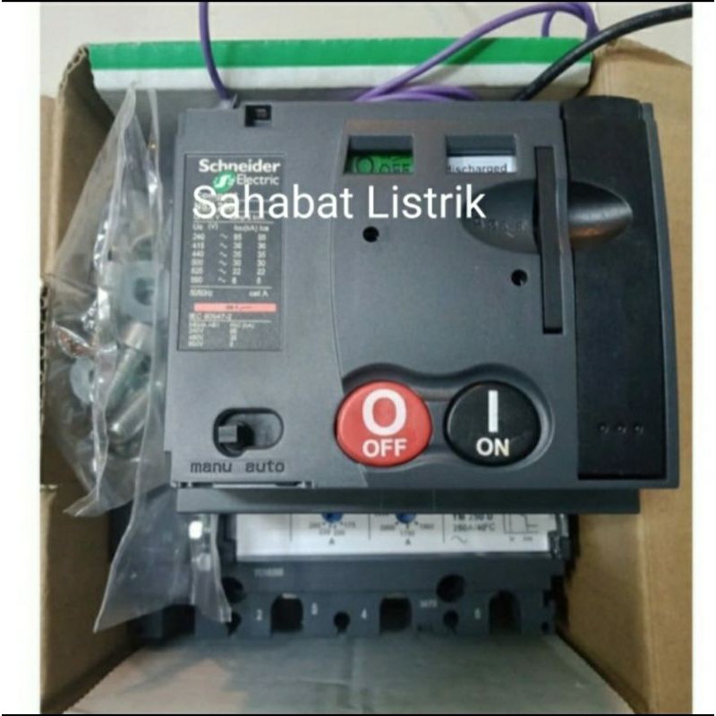 MCCB SCHNEIDER NSX400N 4P 400A + MOTORIZED UVT AUXILIARRY