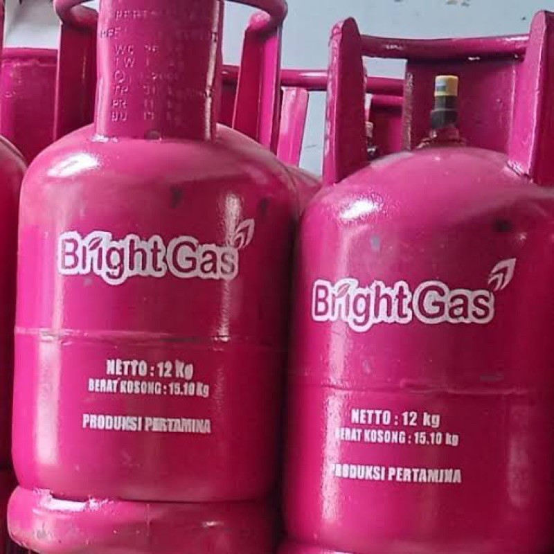 Tabung Gas LPG Bright Gas Elpiji 12 Kg + Isi Resmi Pertamina