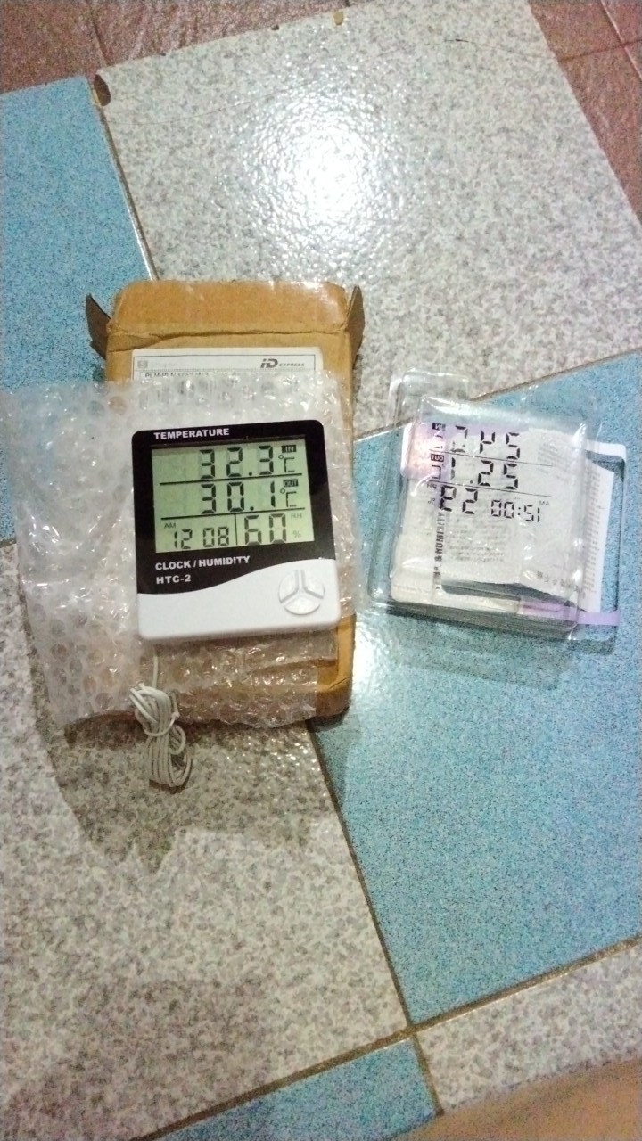 Htc-2 Digital Hygrometer Temperature Meter Clock Htc2 Htc 2 Kabel 1,5m