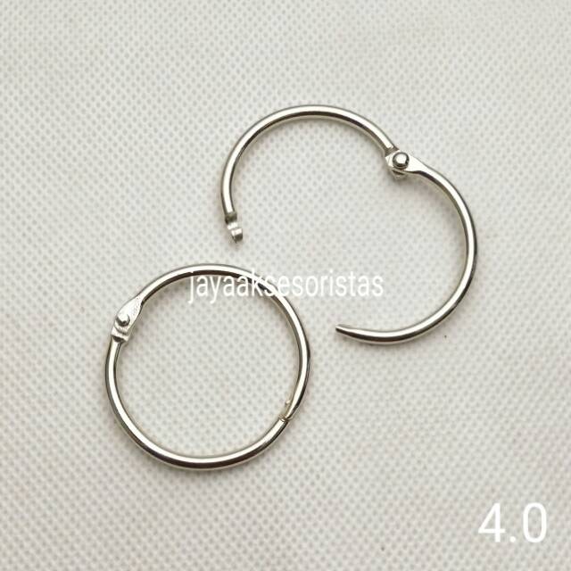 Ring O/bulat buka-tutup 4.0 cm murah bandung