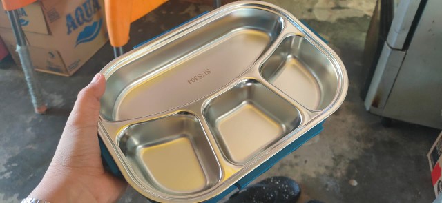 Premium Lunch Box Kotak Makan Tempat Makan Dewasa Anak Bento Box 1.3l Ss304 Food Grade Heatable
