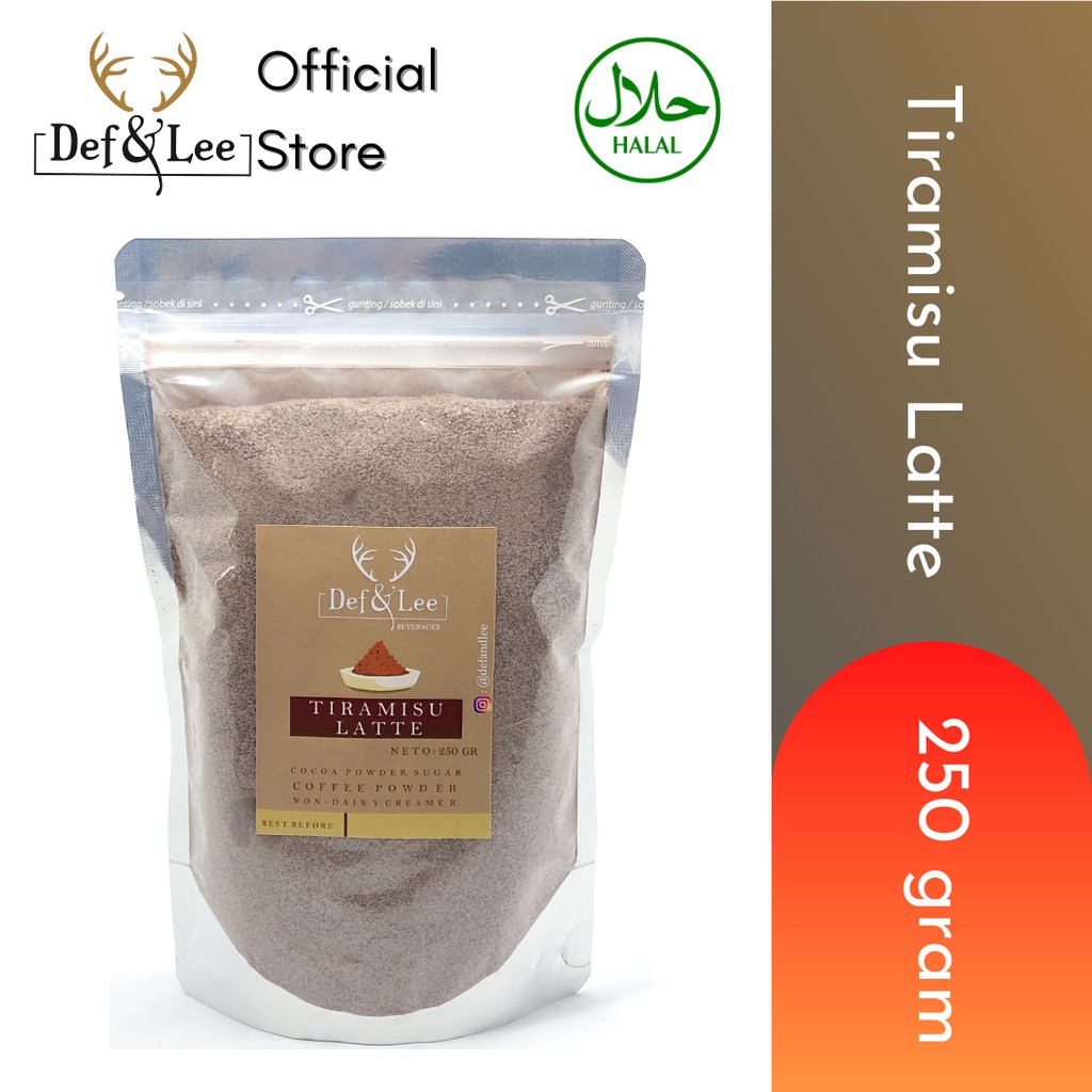 

Tiramisu Latte Powder pack 250 gram