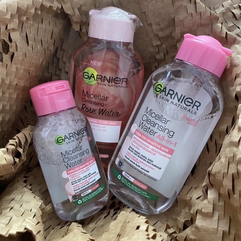 Garnier Micellar Water Pink Biru Rose 50 ml 125 ml