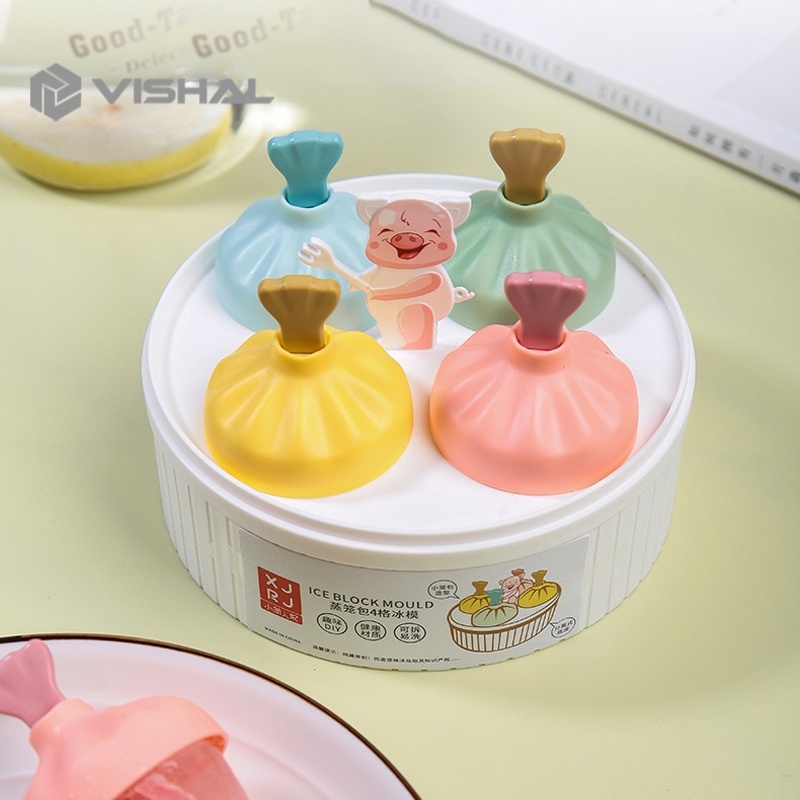 VISHAL Cetakan Es Krim Stik Kotak Mini / Cetakan Ice Cream Stick Jelly / Es Loli / Agar-agar