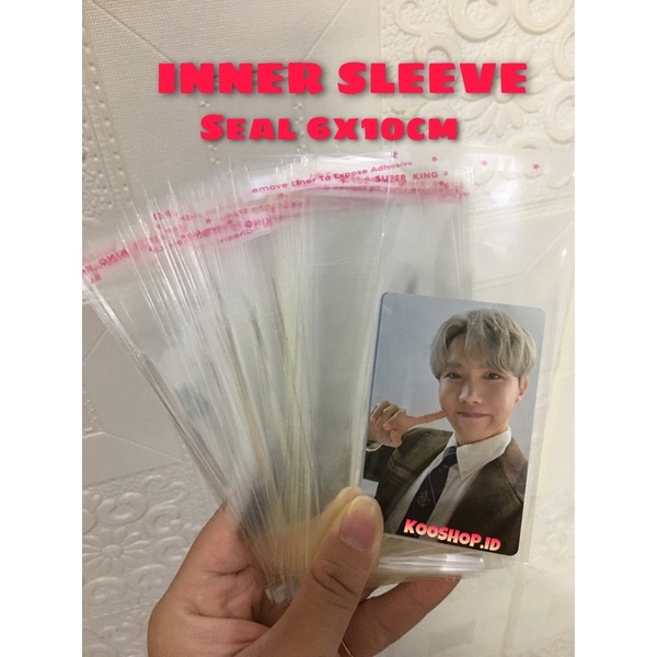 INNER SLEEVE PHOTOCARD || PLASTIK PELINDUNG PC KPOP || INNER SLEEVE PC KPOP SEAL OR NO SEAL OPP 6x10