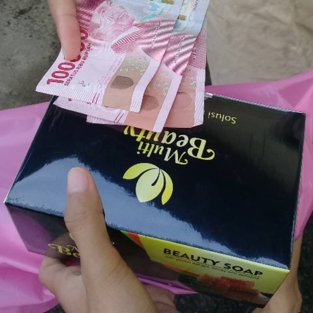 Promo sabun multibeauty. 1 box (5pcs). Free reseeller resmi ber ID/ber pin