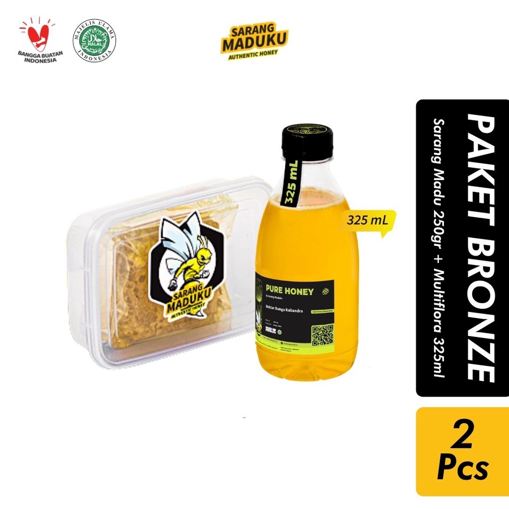 

1 Box Sarang Madu Asli 250gr + Madu Murni 325ml