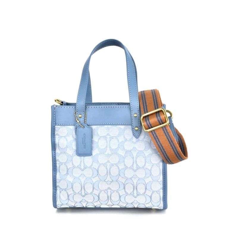 Coach Field Tote 22 In Signature Jacquard (C3865)