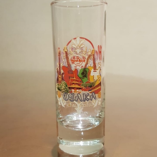 Gelas Sloki/ City Shot Glass Hard Rock Cafe Osaka 2008 vintage edition