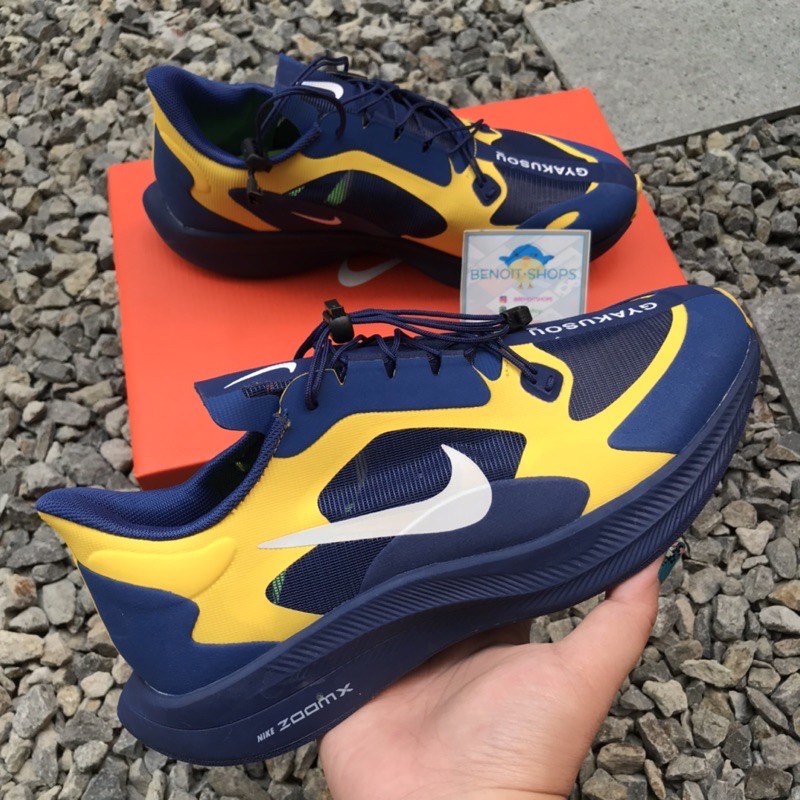 SEPATU RUNNING NIKE ZOOM GYAKUSOU NAVY YELLOW