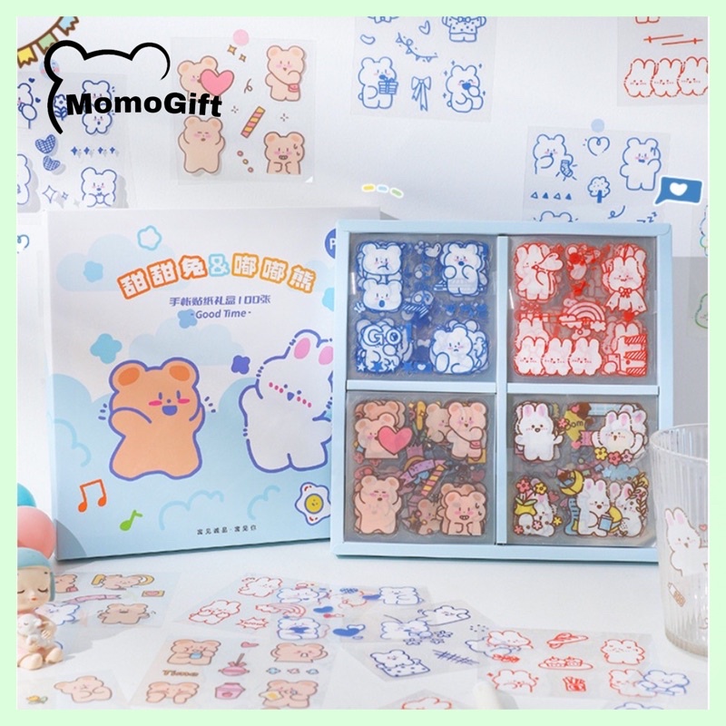 Stiker Lucu Sticker Aesthetic Buku Diary Notebook Goodtime