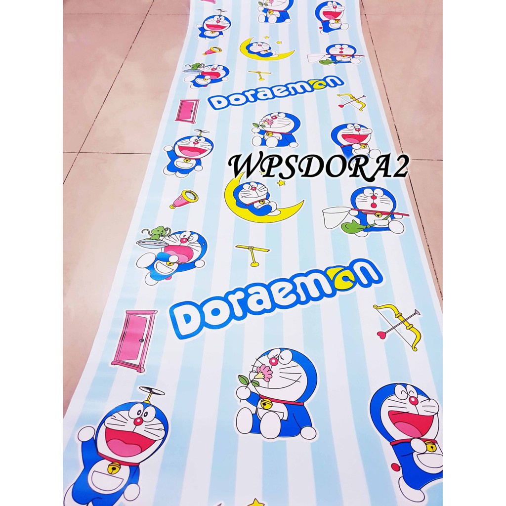 METH WPSDORA2 DORAEMON LINE WALLPAPER STICKER WAL PAPER DINDING STICKER DINDING STIKER HIASAN DEKORA