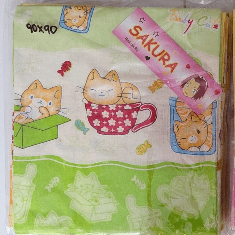 (SATUAN) 1 Pc Bedong 90 x 90 cm, Bedong Jumbo / Selimut Bayi Katun Flanel 90 x 90 cm