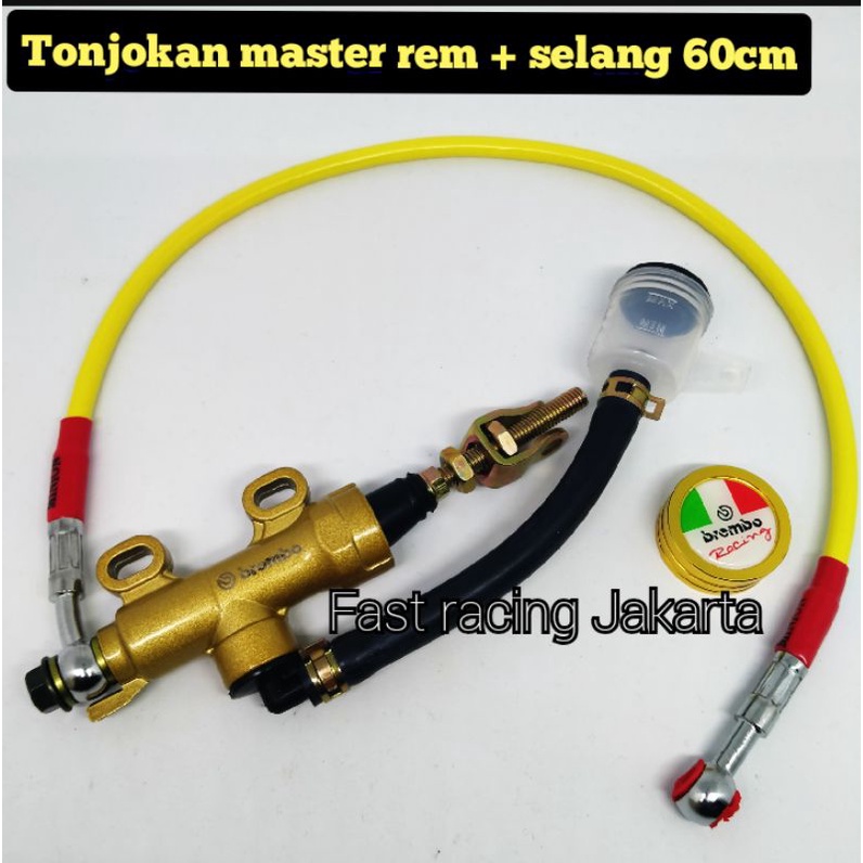 paket hemat master rem belakang tonjokan belakang brcmbo plus selang 60cm universal