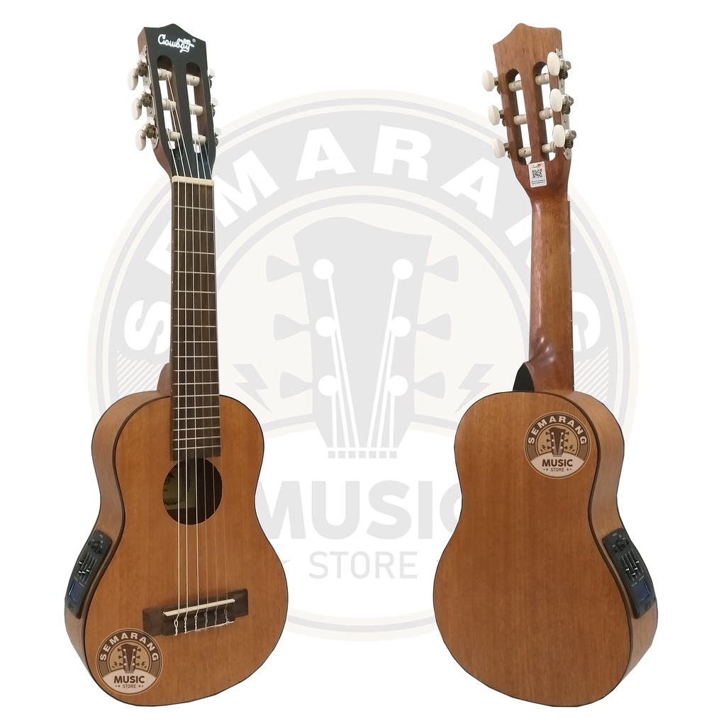 ORIGINAL!!! Guitalele Elektrik Import Merk Cowboy GK-6 NA GK 6NS Equalizer Tuner Cowboy Prener New