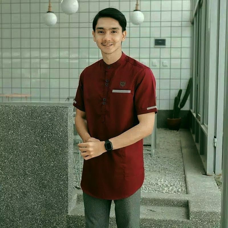 Koko Kurta Lengan Pendek Matt Katun  Adem Tebal Terlaris