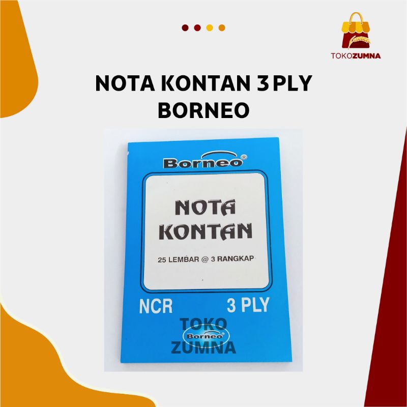 

Nota Kontan 3ply Merk Borneo / Nota 3ply