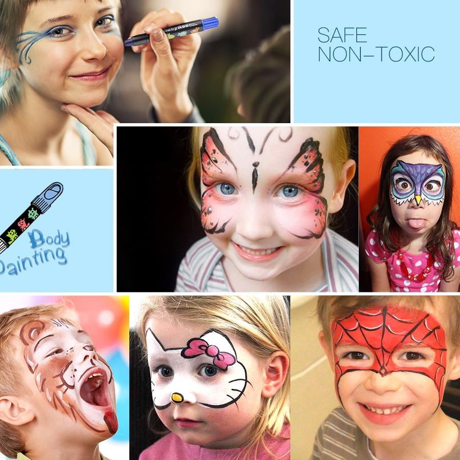 

Kekinian Jar Melo / Joan Miro Babyroo Washable Silky Crayon Baby Roo Krayon Body Face Painting ,.