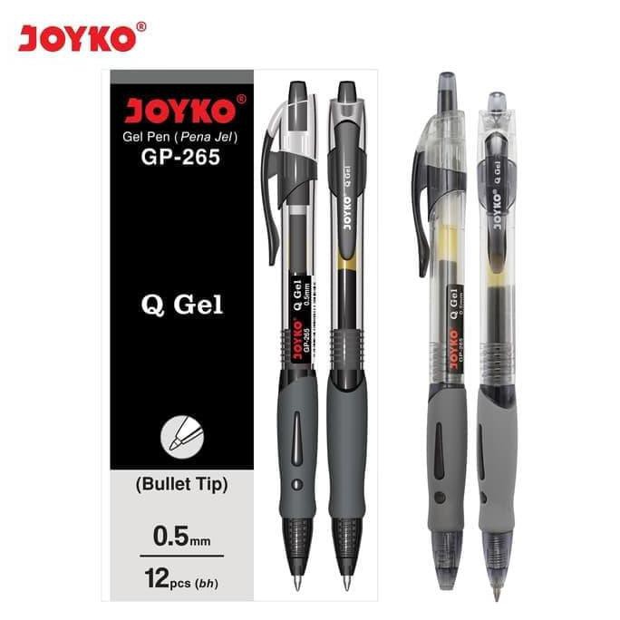 

GEL PEN / PULPEN PENA JOYKO GP - 265 / Q GEL 0.5 MM GROSIR - Hitam TERPERCAYA