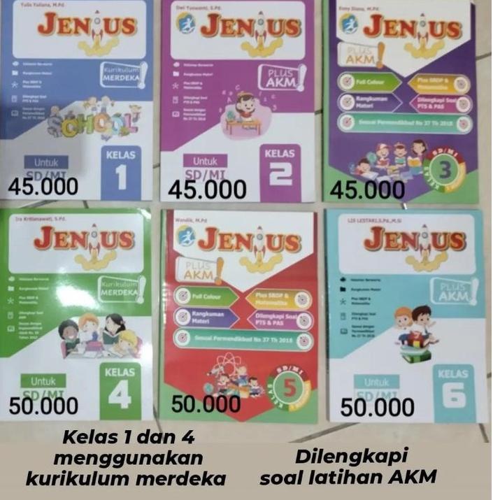 

Promo Cuci Gudang / CnP Buku Jenius Tematik Kelas 1-6 Semester I Tahun Ajaran 2022-2023 /Stok@banyak
