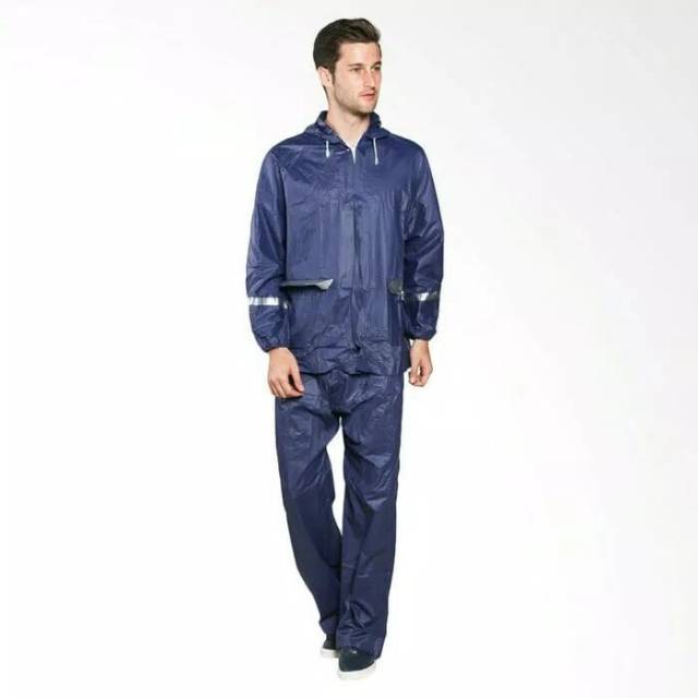 jas hujan merk dolphin blue murah