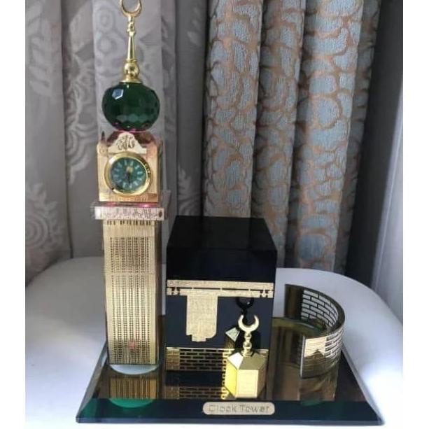 *****] Kristal Miniatur Kabah Menara Jam Mekah Promo