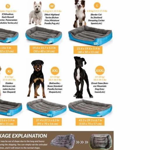 ☈ Kasur Anjing Medium / Tempat Tidur Anjing Kucing M Sedang / Pet Bed M ➺
