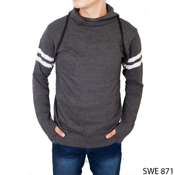 Sweater Pria Casual Rajut Abu – SWE 871