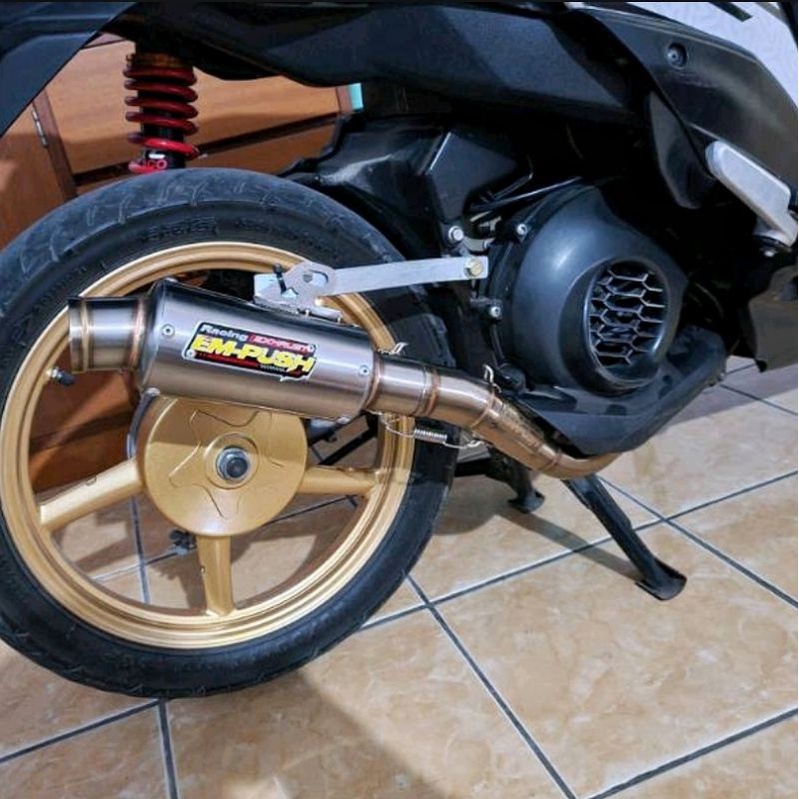 Knalpot Racing Empush Type M5 utk Yamaha Mio Z Mio M3 XRIDE 125 inlet 38