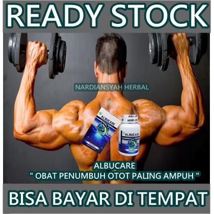 Obat Pembentuk Otot Agar Sixpack, Obat Penambah Otot Lengan, Perut & Dada - Albucare Asli 100% ORI