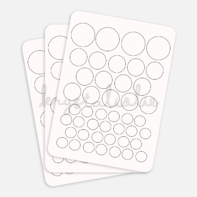 

Circle White HVS Sticker Sheet