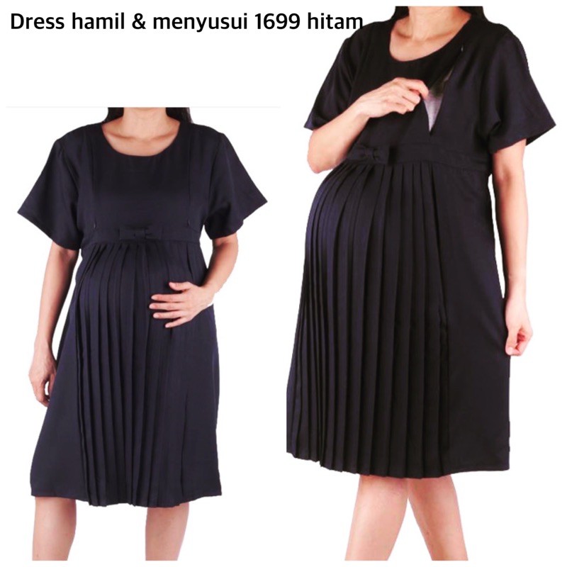 Dres hamil kerja dan menyusui 1699 hitam