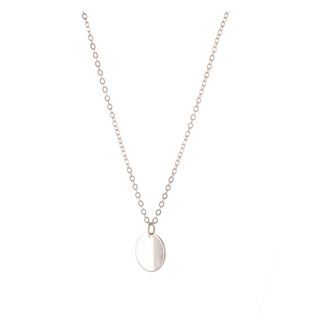 Kalung Wanita Rantai N3391 SIMPLE COIN Gaya Korea Fashion HipHop Aksesoris Cewek Leher Klavikula Hip Hop