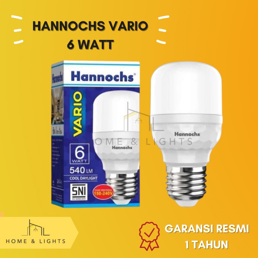 Hannochs LED Vario 6W, 12W, 18W Cool Daylight/ Putih