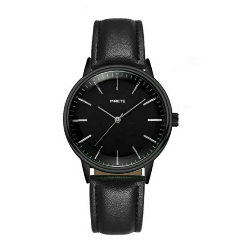 JAM TANGAN PRIA TALI KULIT ORIGINAL MIRETE WATERRESIST FREE BATRE CADANGAN_jam tangan pria casual tahan air_jam tangan pria bayar di tempat