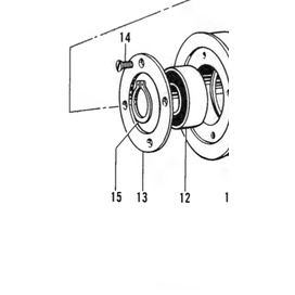 141279001 Ball Bearing Cap (L) Brother B814 Mesin Lubang Kancing 141279-001