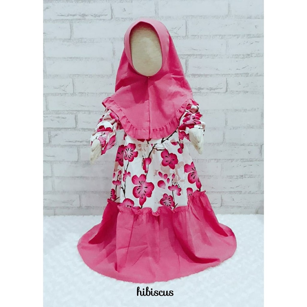 Gamis Anak Murah - Gamis Anak Motif Bunga - Longdress Anak Murah - Longdress Anak Motif Bunga