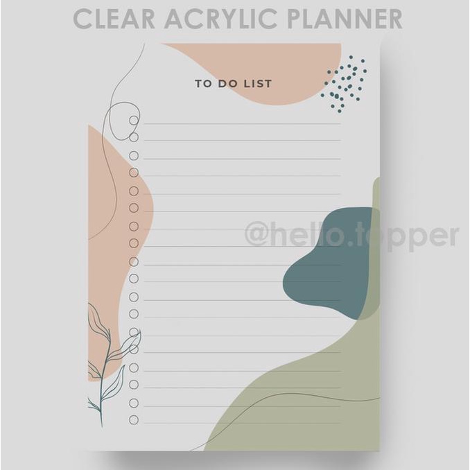 

To Do List Akrilik Planner | Wall Planner | Schedule Board | Gift helloto99 Ayo Order