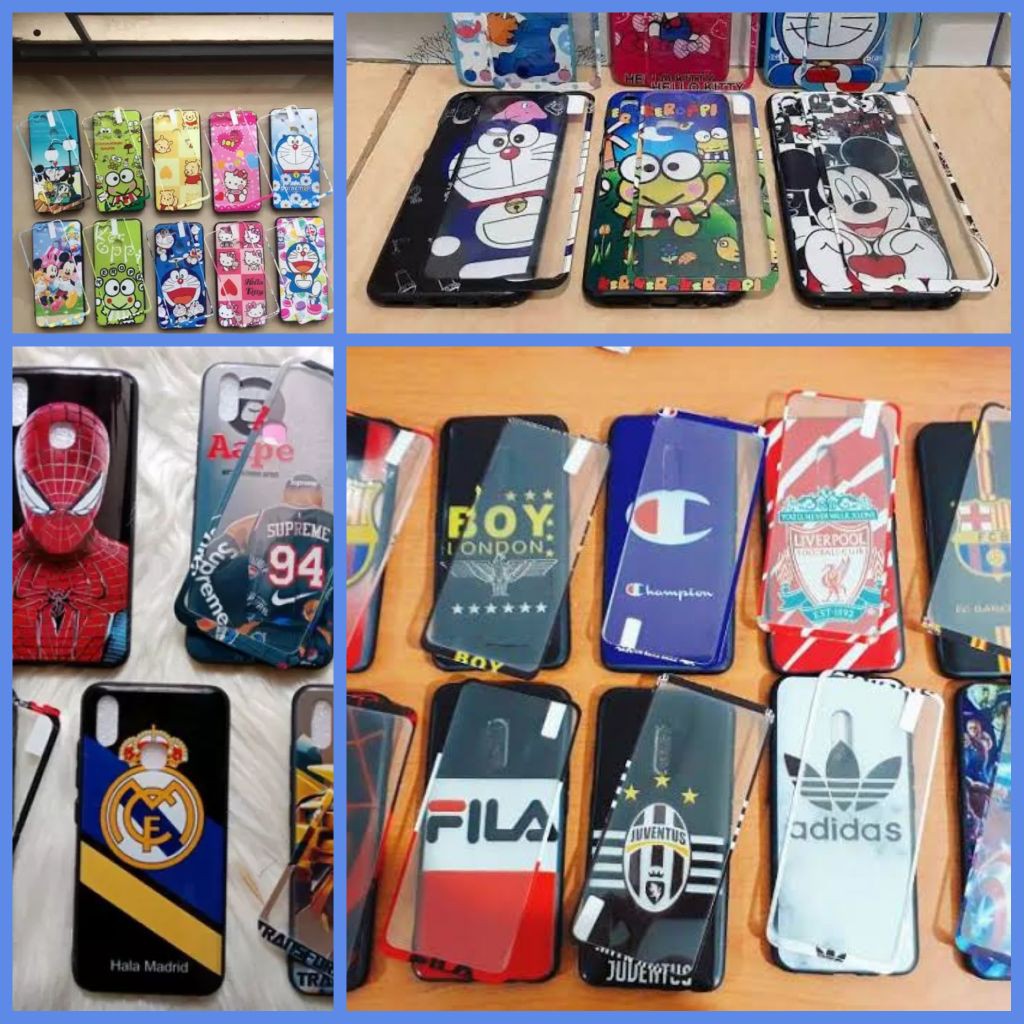 CASE KARAKTER + TG SAMSUNG A71 J1 ACE A10S A20S A51 J7 PRIME A50 J2 CORE A20 J5 J2 PRIME BAGUS