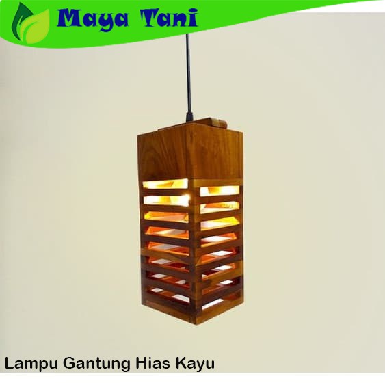 Lampu Gantung Hias Kayu